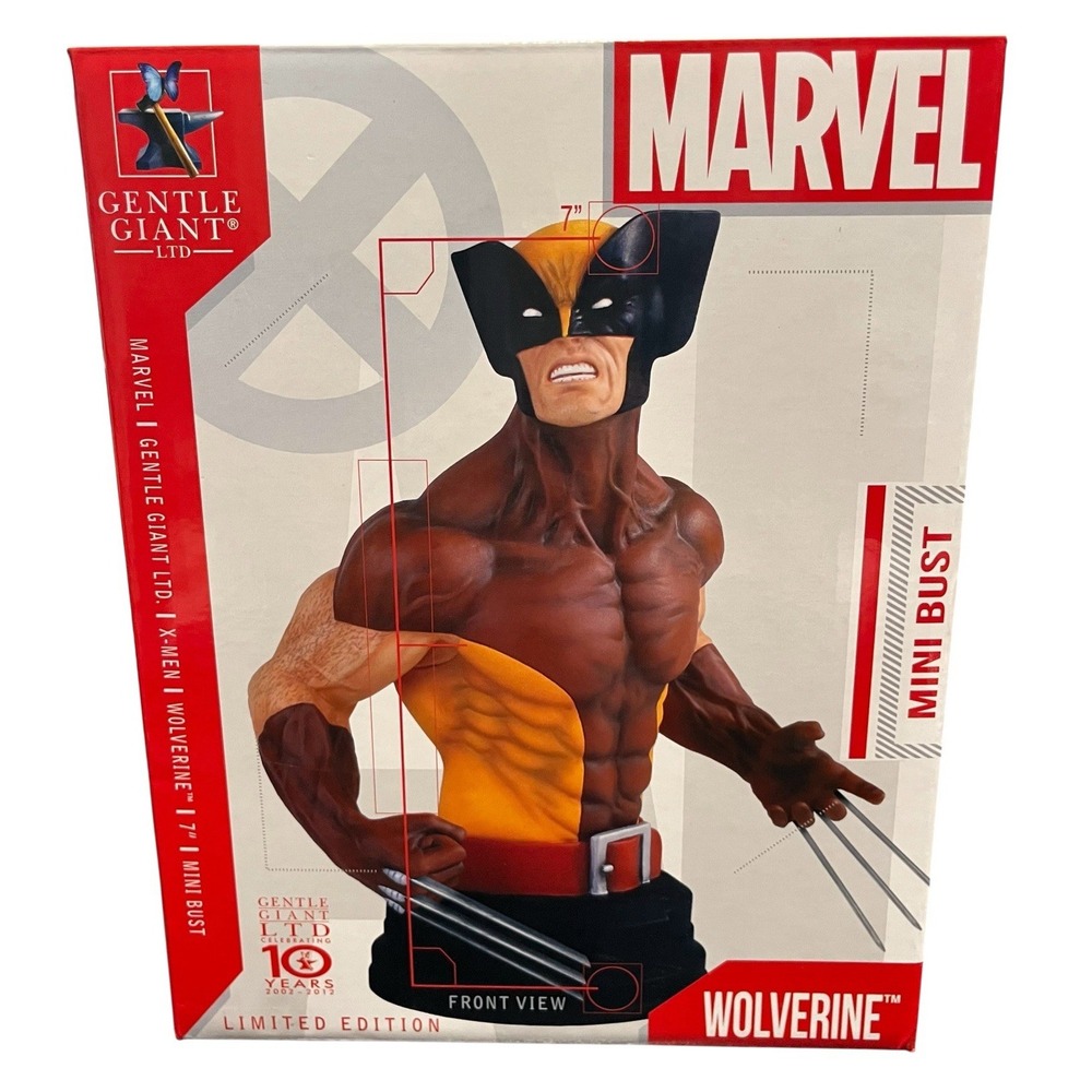 2012 Gentle‎ Giant X-Men Wolverine Mini Bust Limited Edition 7” Figure
